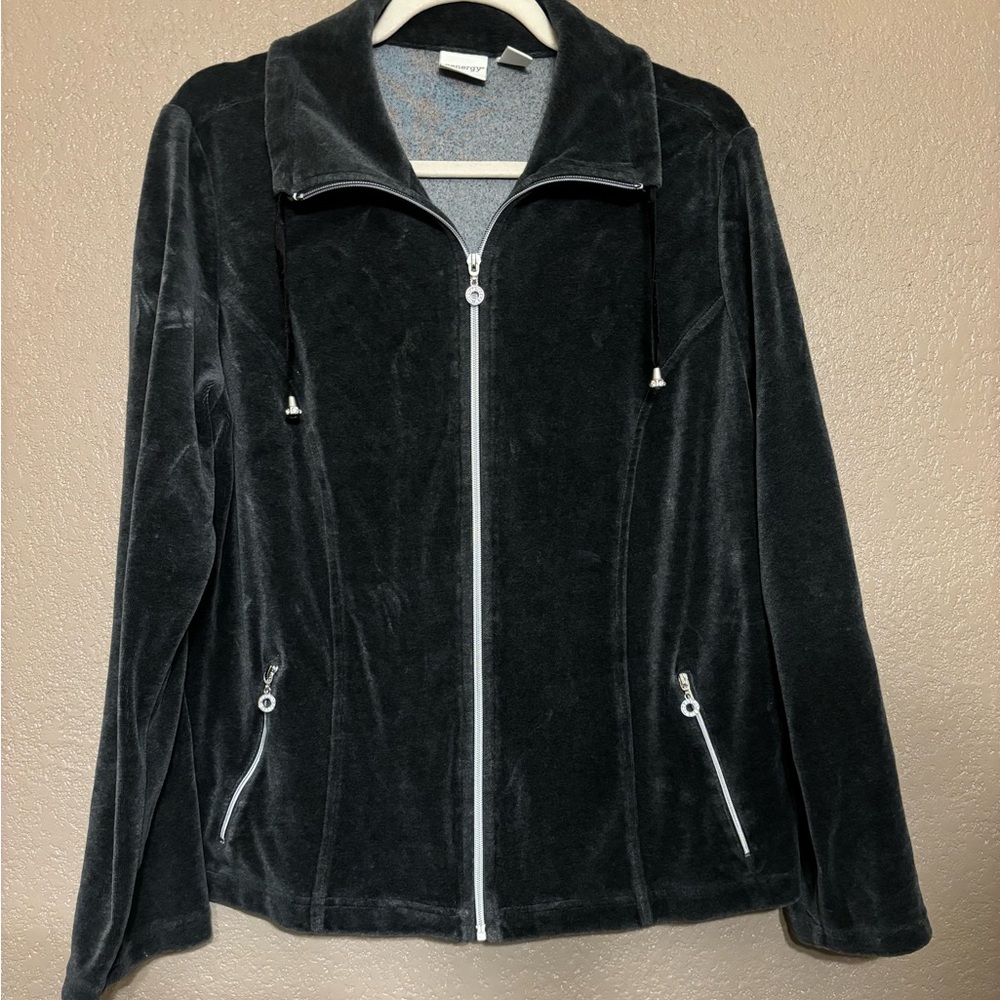 Zenergy Citystorm Velour Zip Front Jacket EUC - 2 - Picture 2 of 9